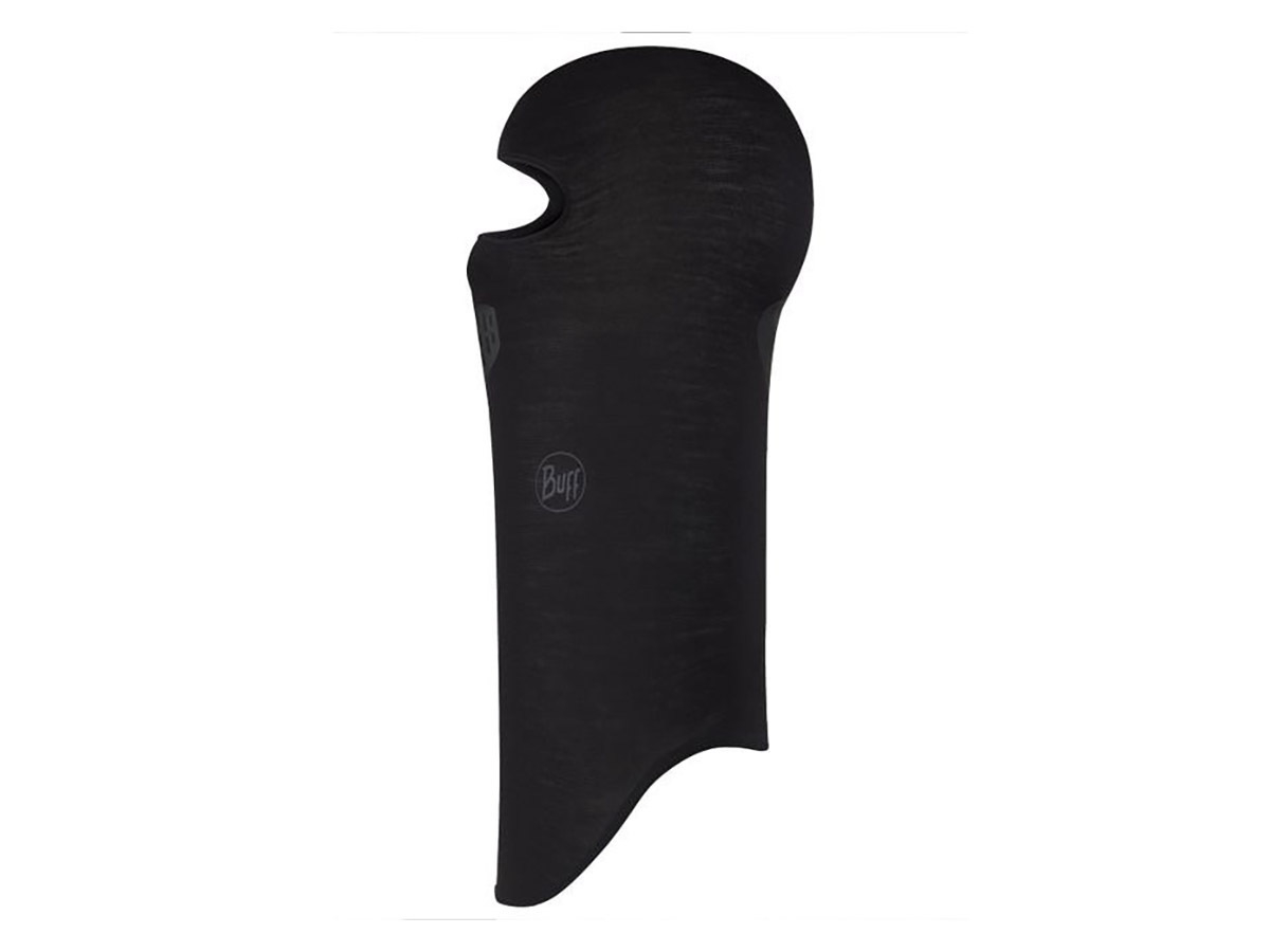 Buff Merino Lightweight Balaclava Bivakmuts - Solid Black
