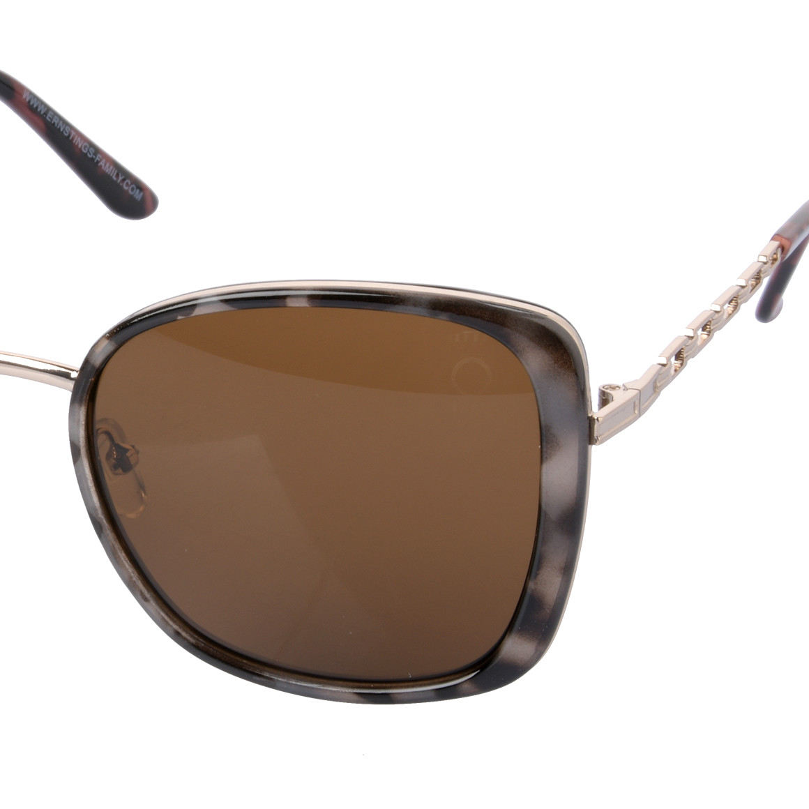 Gina Benotti Damen Sonnenbrille mit UV-Schutz hellgrau / schwarz