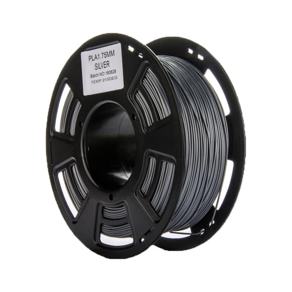 PLA filament til 3D printer, 1 kg, 1,75 mm. silver, Sero
