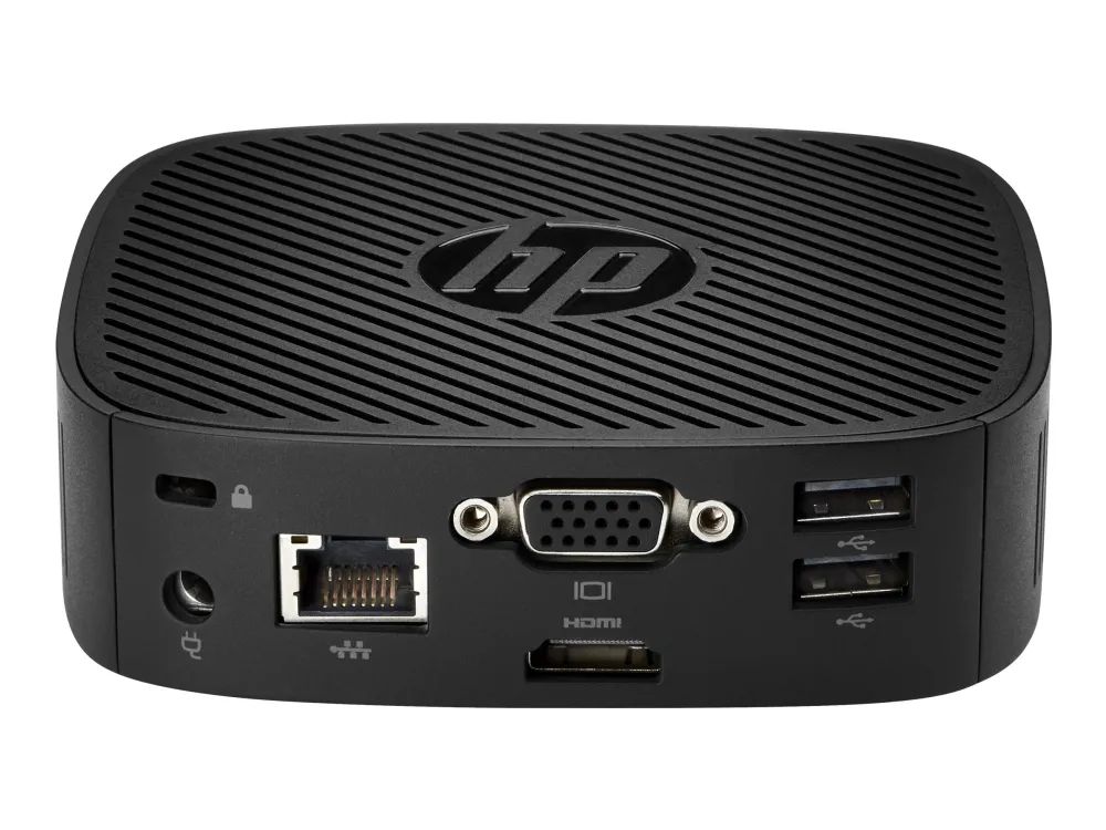 HP t240 - Tynd klient - USFF 1 x Atom x5 Z8350 / op til 1.92 GHz - RAM 2 GB - flash - eMMC 8 GB - Gigabit Ethernet - HP ThinPro - skærm: ingen