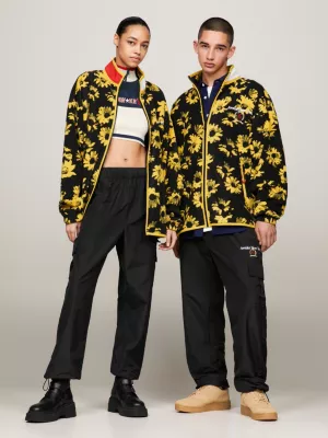 Jaqueta de lã polar com estampa de margaridas Tommy x Awake NY