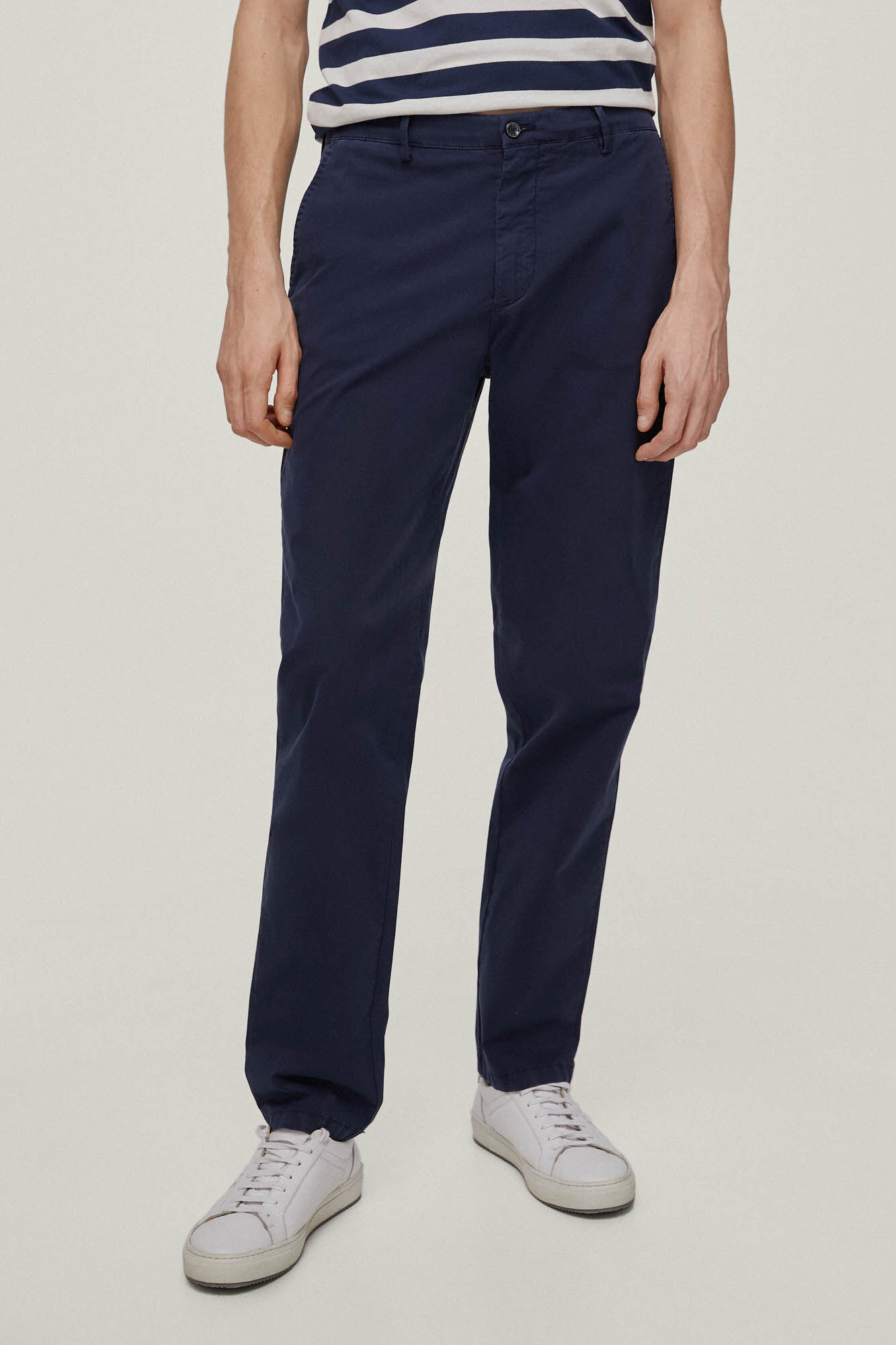 Calças chino Premium Flex Lightweight Regular - Azul
