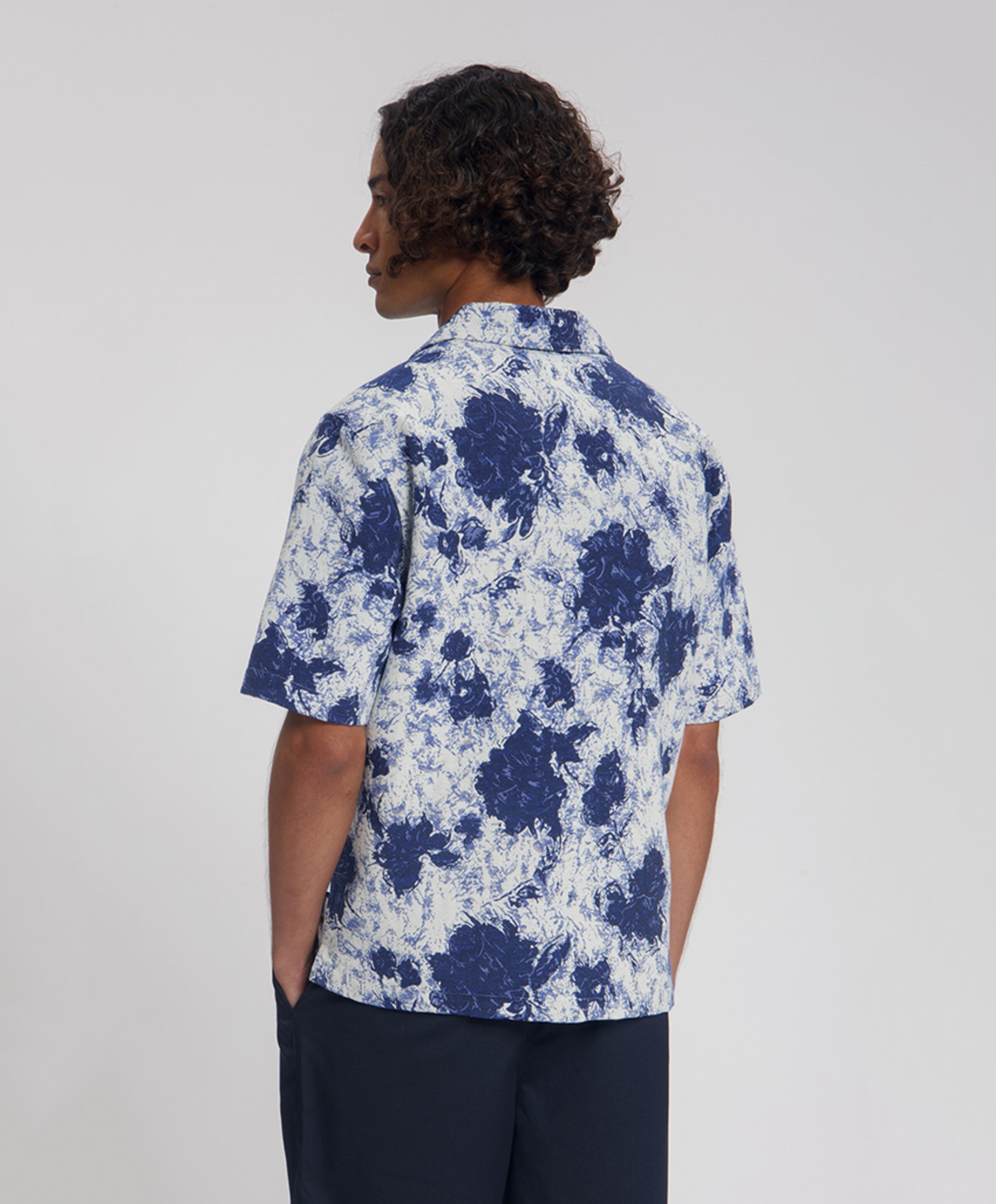 Law of the Sea Heren overhemd korte mouw blauw