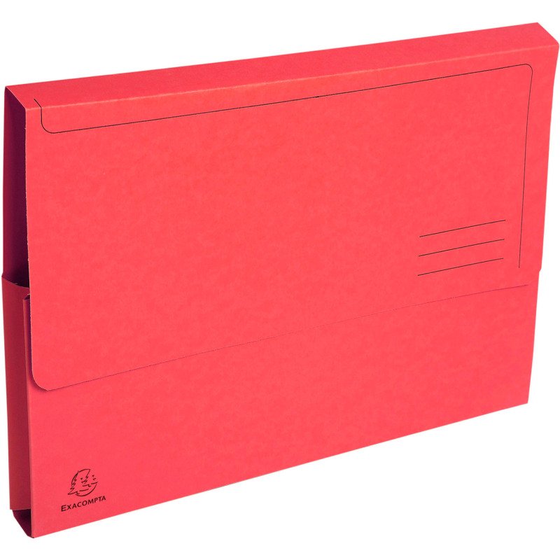Chemise pochette Forever à soufflet carte Exacompta 24 x 32 cm couleurs assorties - Paquet de 25