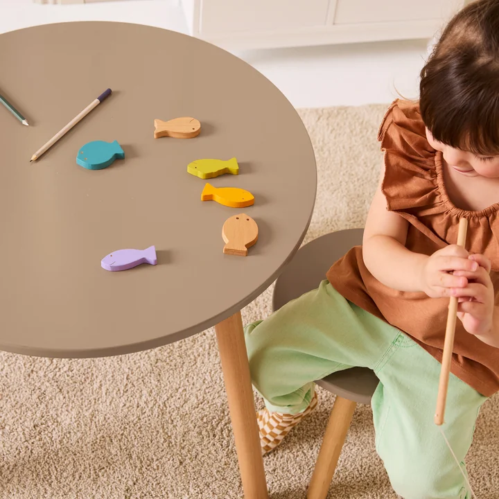 Kids Concept - Tisch und Hocker, weiss