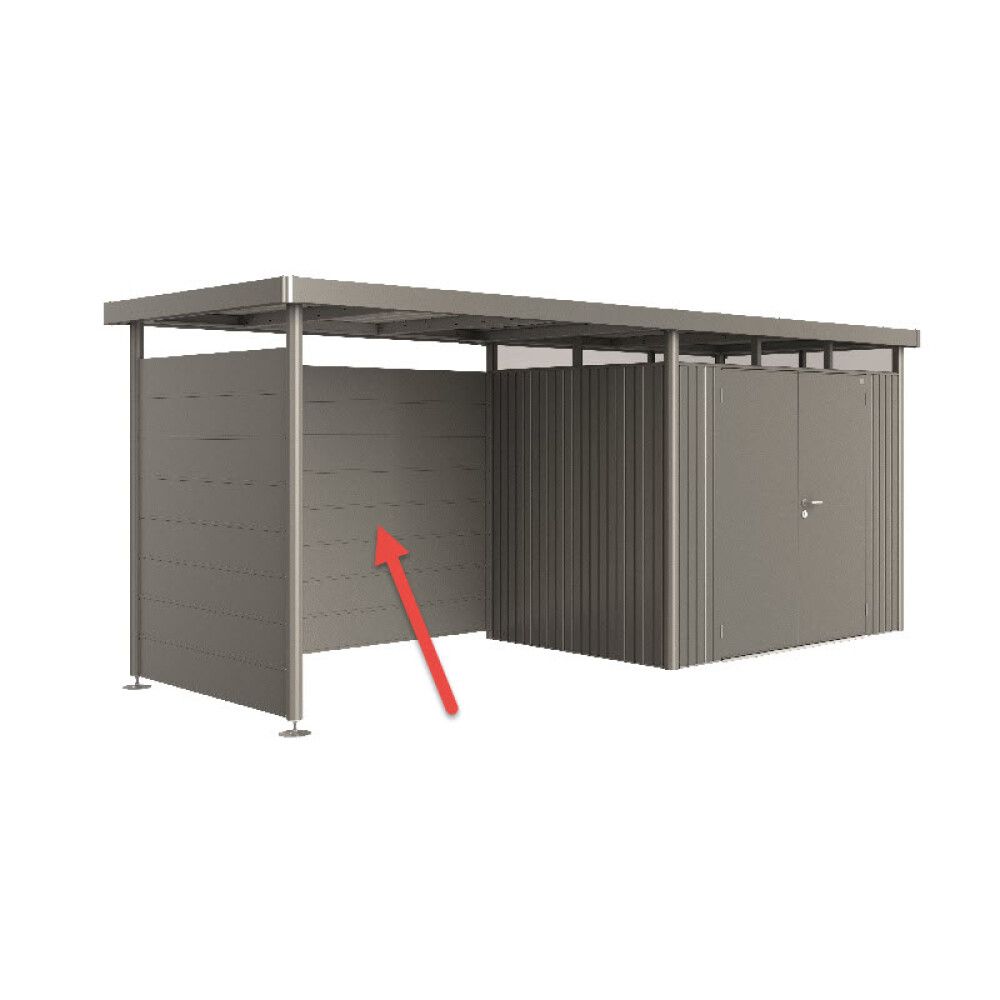 SIDETAK BIOHORT TIL REDSKAPSBOD HIGHLINE H2 METALLIC SØLV