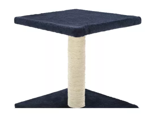 Arbre à chat avec griffoir en sisal 55 cm Bleu foncé