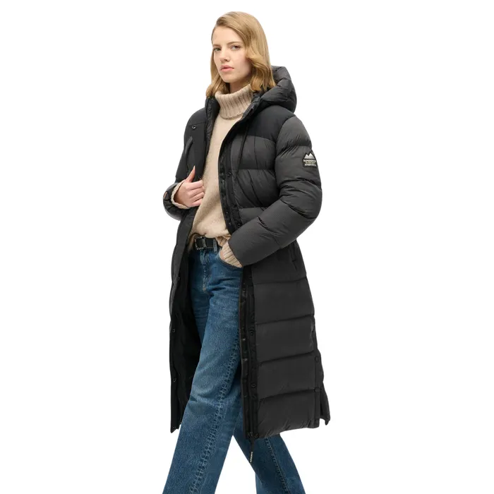 Superdry Ripstop Hooded Longline Puffer Winterjas Dames