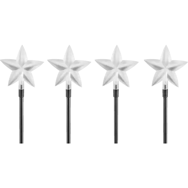 Solar-Gartenstecker Sterne, 4er-Set