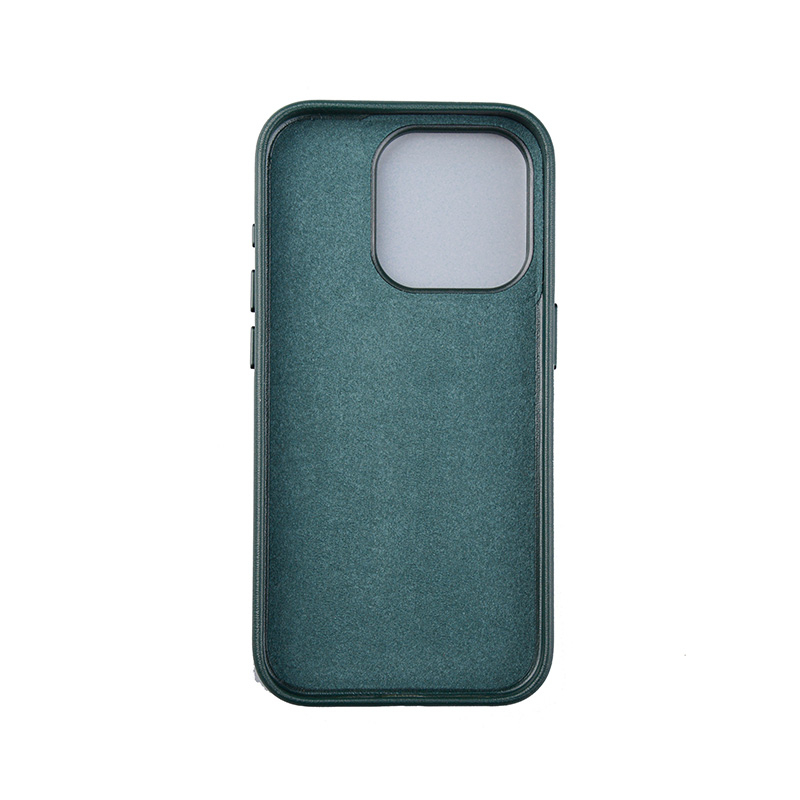 iPhone 15 Pro Max MagSafe Leder Case Schutzhülle in Grün