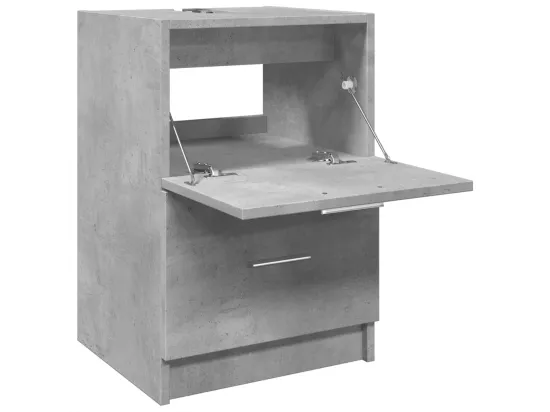 Armoire d'évier gris béton 40x37x59 cm bois d'ingénierie