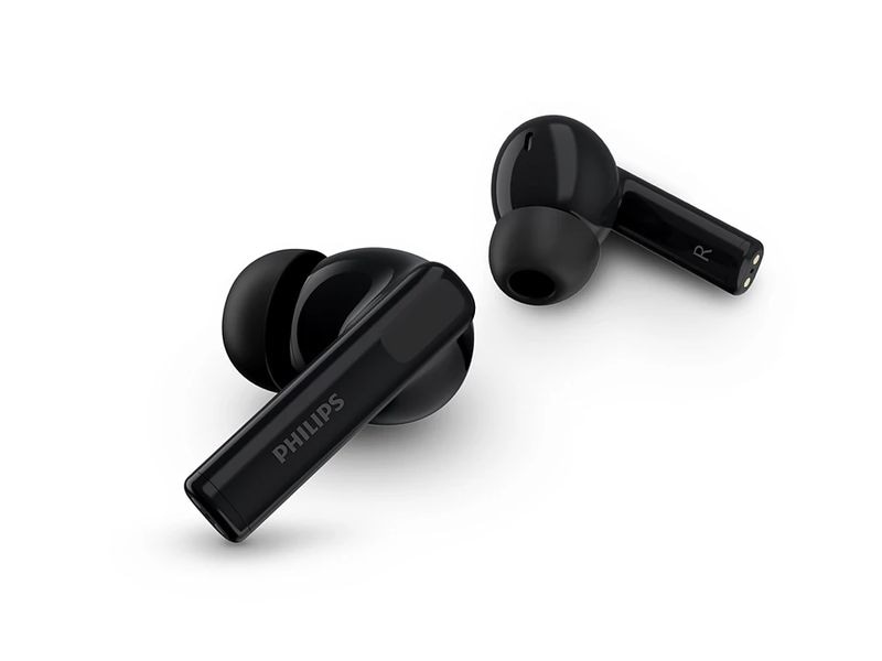 Philips True Wireless In-Ear-Kopfhörer TAT2520BK/00 Schwarz Kabellose In-Ear-Kopfhörer mit Geräuschunterdrückung und langer Akkulaufzeit