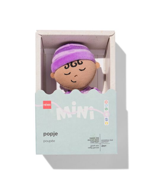 mini poupée 15cm violet