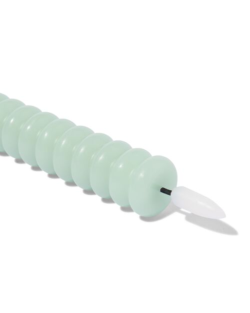 bougie LED crénelée vert clair