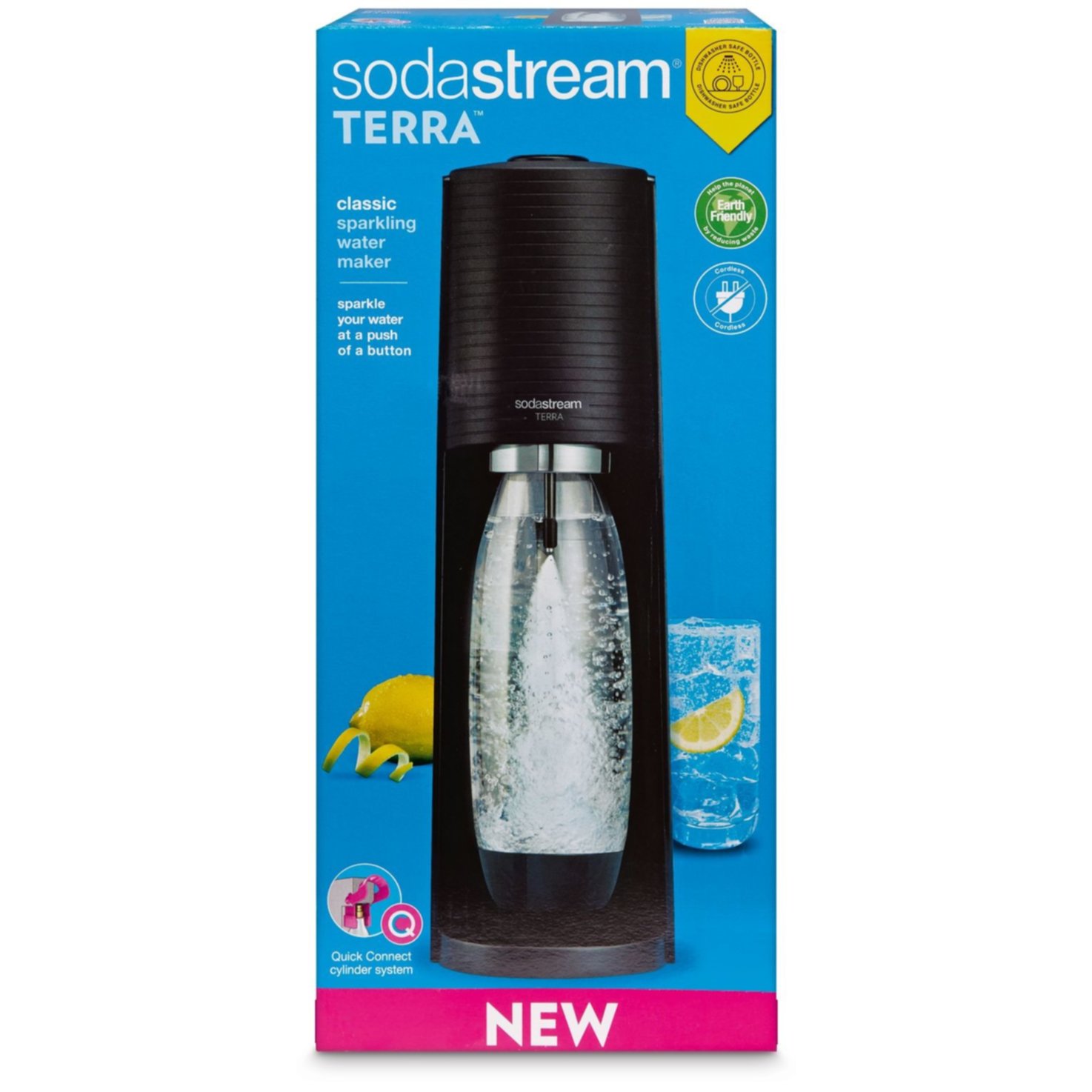 SodaStream Terra CQC schwarz 60l & Flasche