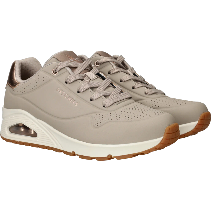 Skechers Uno Golden Air Sneakers Taupe Dames