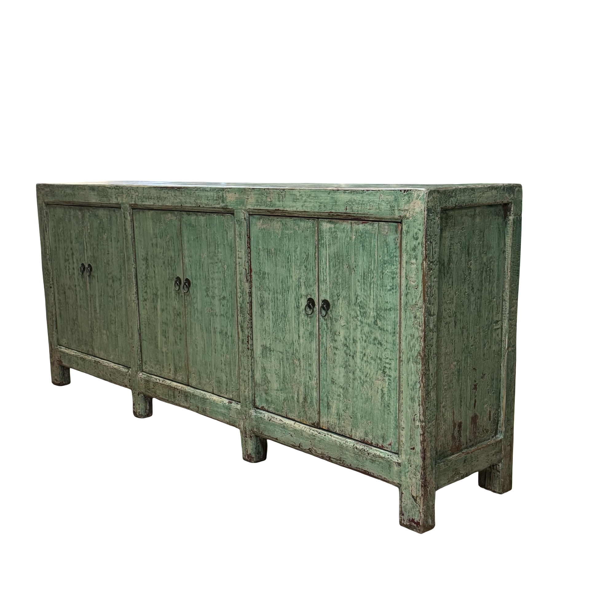 Dressoir groen 6dr droog uniek