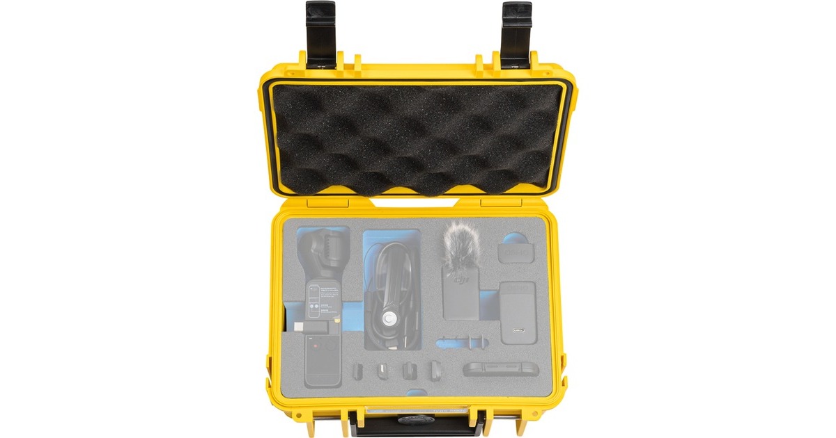 B&Woutdoor.case type 500 DJI pocket 2 koffer  (Geel)