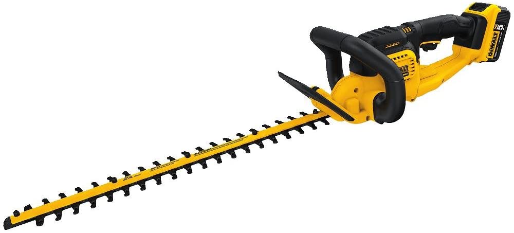 Cortador de cerca viva sem fio DEWALT 20V MAX, 5,0 AH, 22 polegadas (DCHT820P1)
