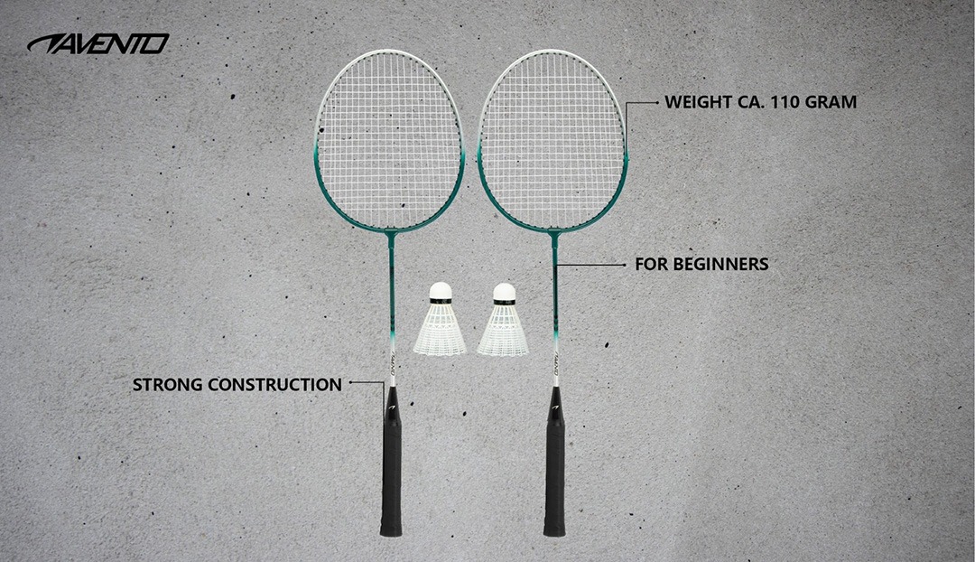 Avento instapmodel badminton set in draagtas