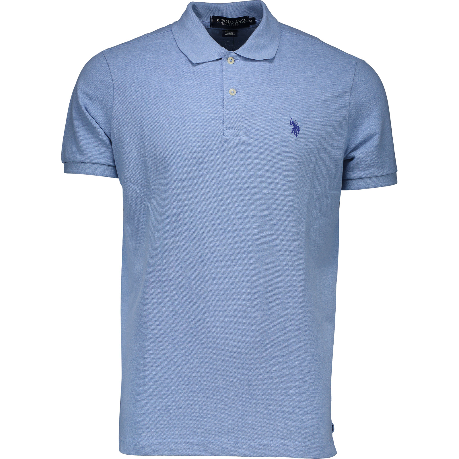 U.S. Polo Assn. Herren-Poloshirt uni Pique XL, hellblau