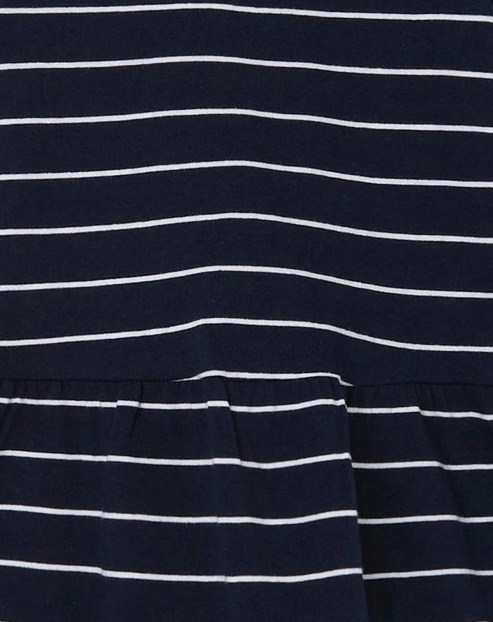 Kurzarm-Kleid NMFVAMAJA STRIPES in dark sapphire