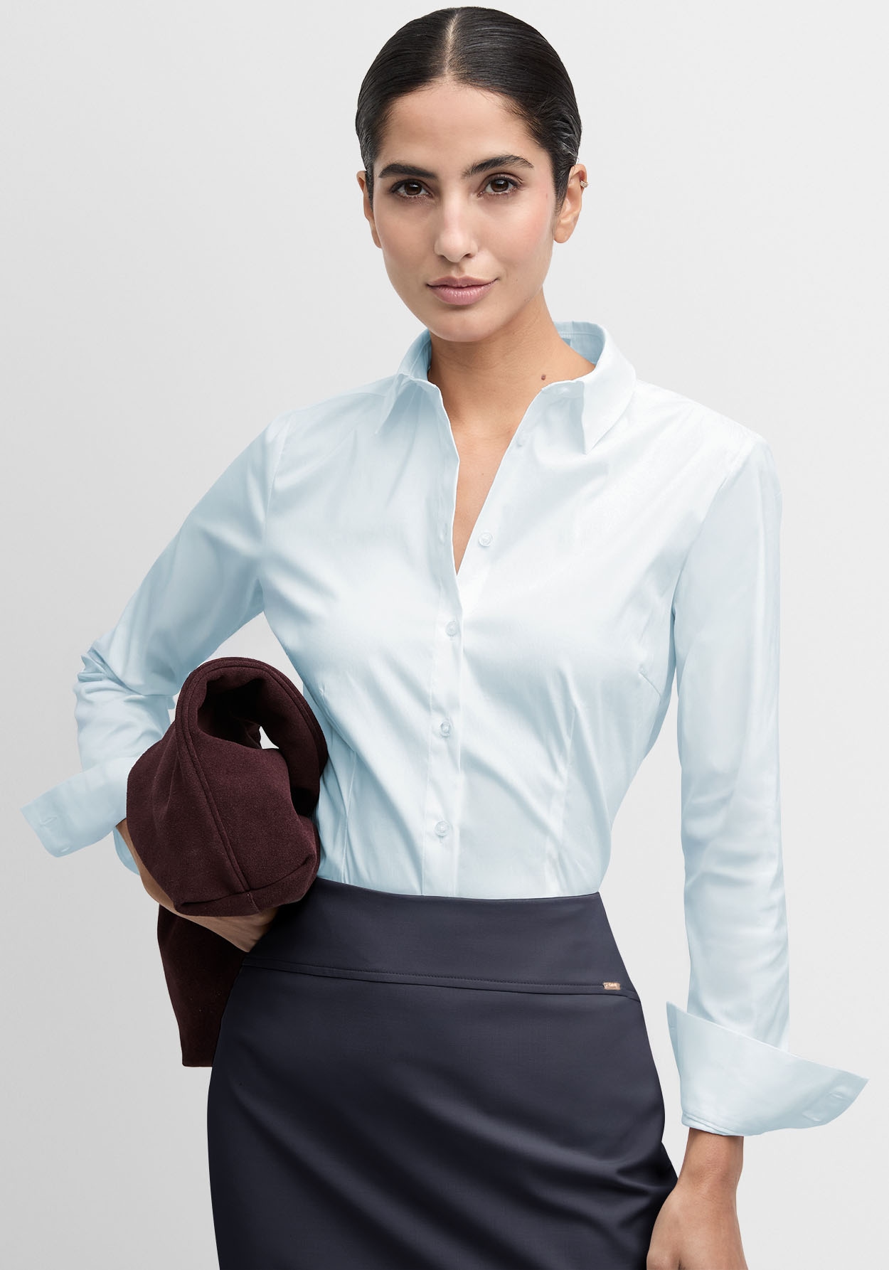 Cinque Hemdbluse »CIBRAVO« Mit Markenlabelplättchen am Saum