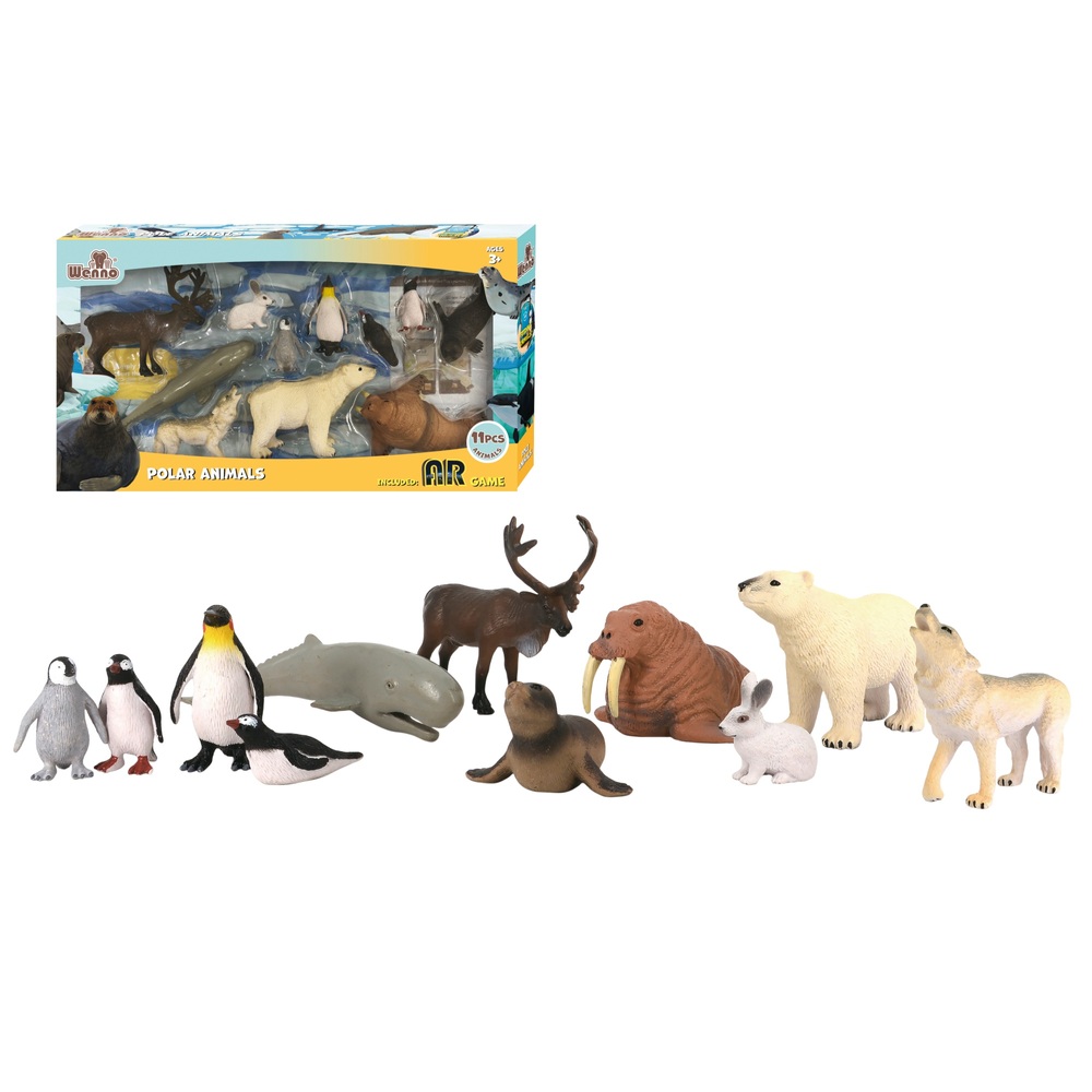 Polartierfiguren, 11er-Pack