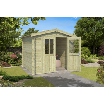 Tuinhuis Indy vurenhout geïmpregneerd 230 x 175 cm