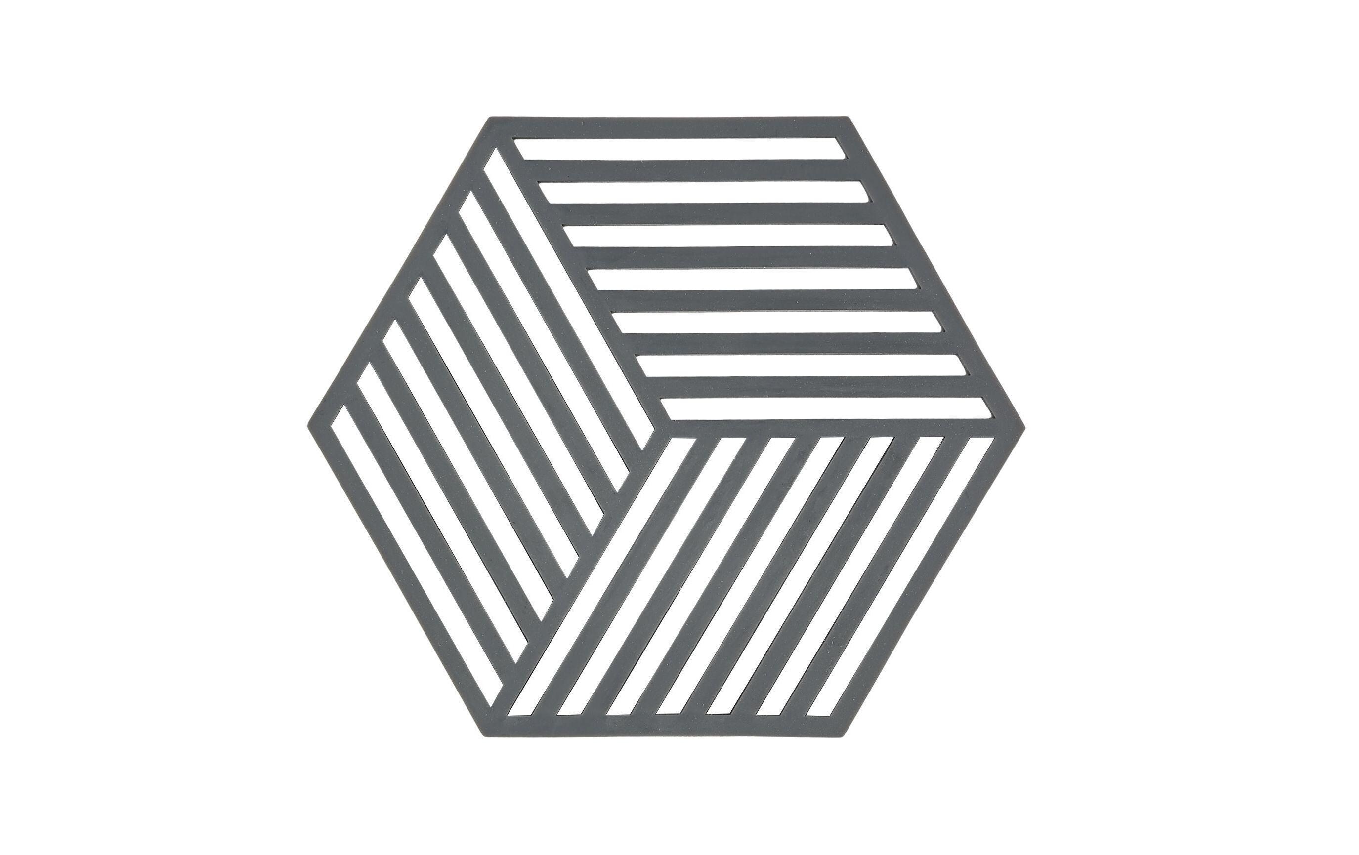 Topfuntersetzer Hexagon GrauSechseckform