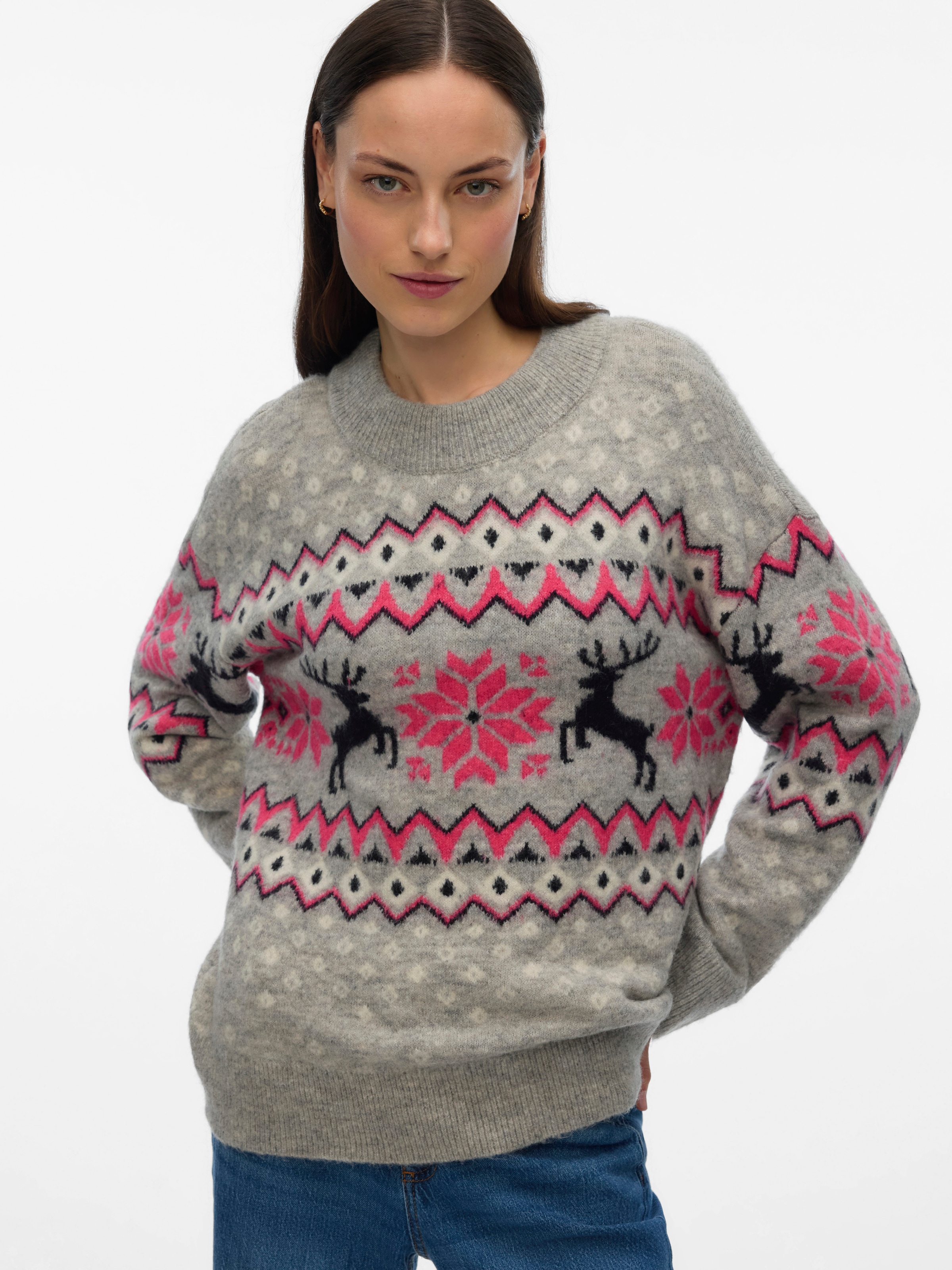 Vero Moda Weihnachtspullover »VMSANTANORDIC LS O-NECK PULLOVER XMAS«