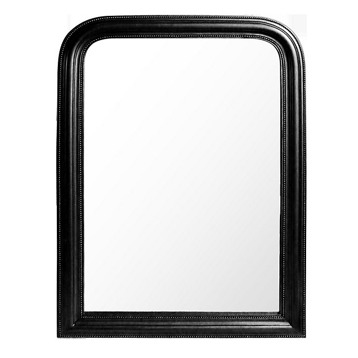 Miroir mural classique charme antique noir P.3 x H. 100 x l. 70 cm