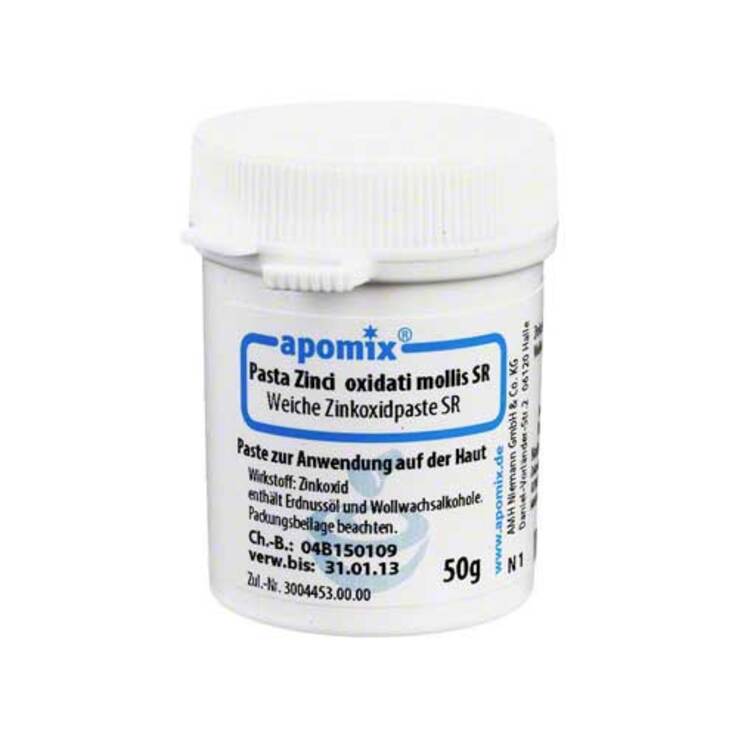 Pasta Zincioxidi Mollis SR, 50 g
