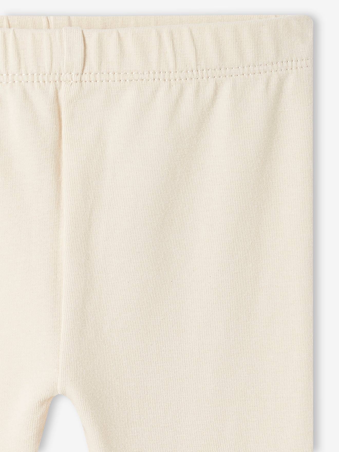 Conjunto de 2 leggings compridas para bebê menina, azul claro, bicolor/multicoloridas