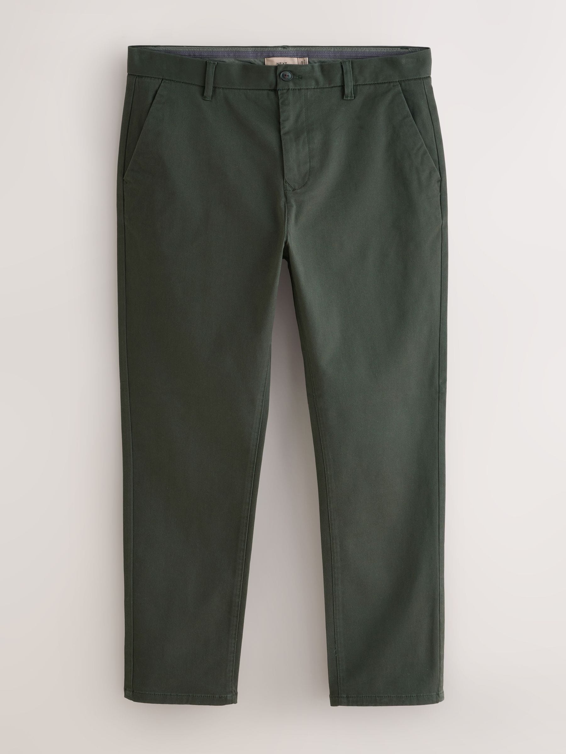 Donkergroen - Slim Fit - Stretchy chino