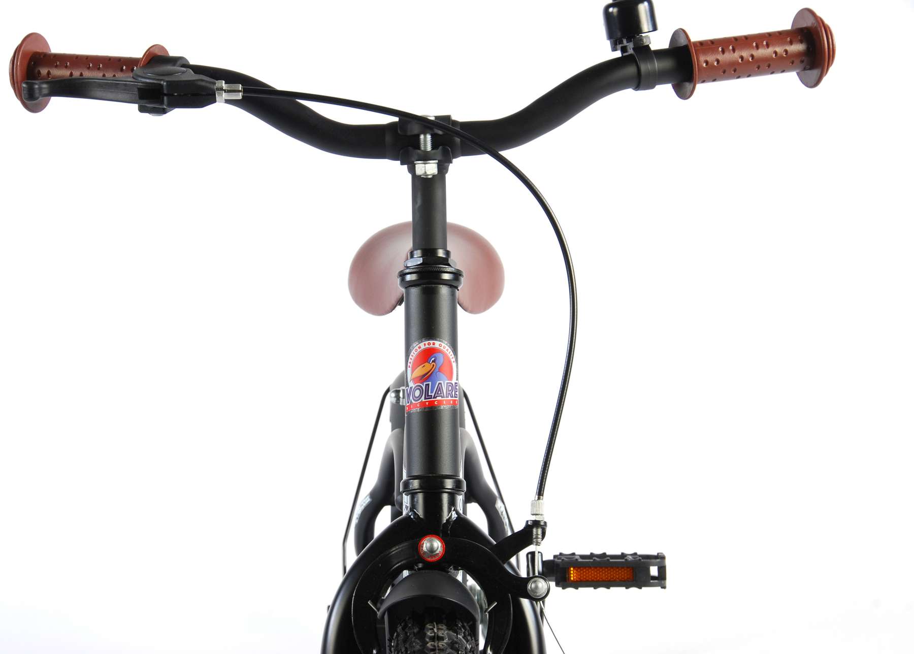 TPFSports Black Cruiser Kinderfahrrad - Jungen - 14 Zoll - Rücktritt + Handbremse - Schwarz