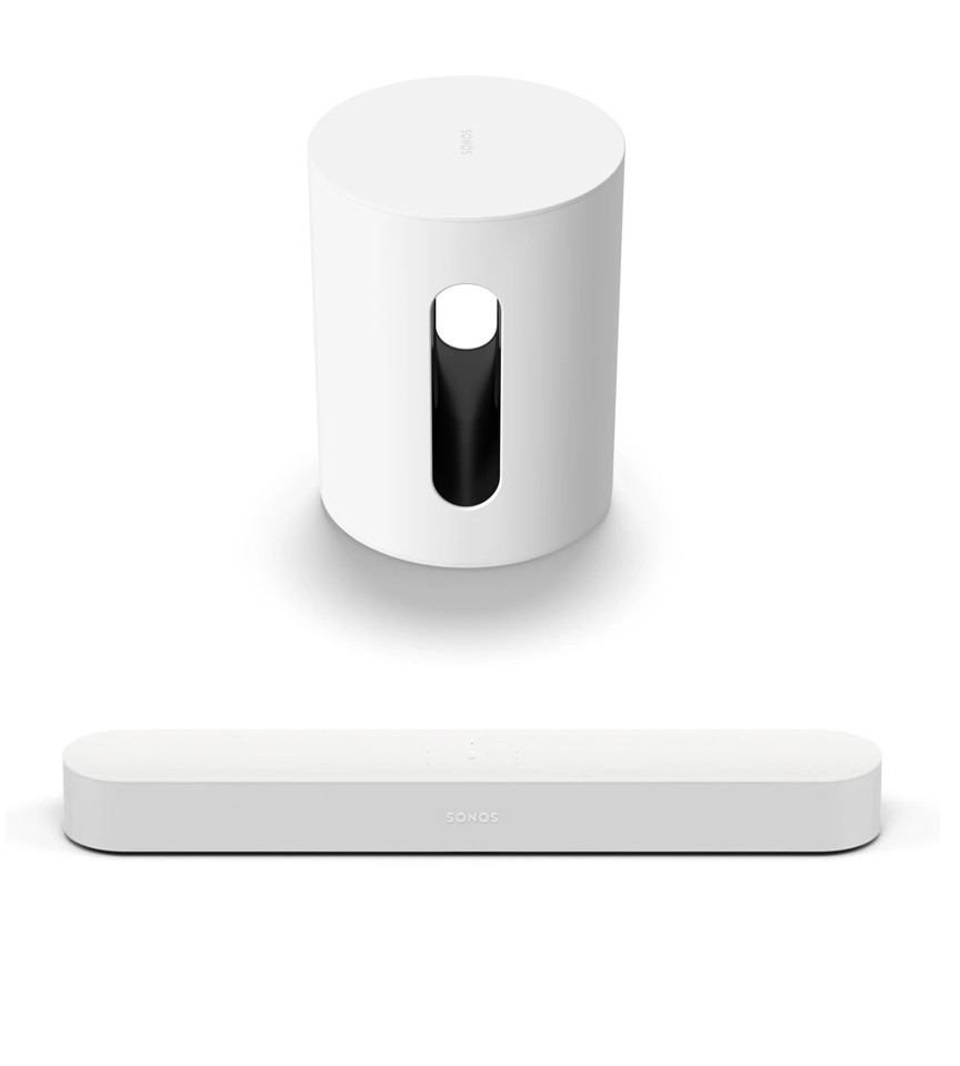 Sonos - Beam White (Gen2) &Sub MiniWhite - Bundle
