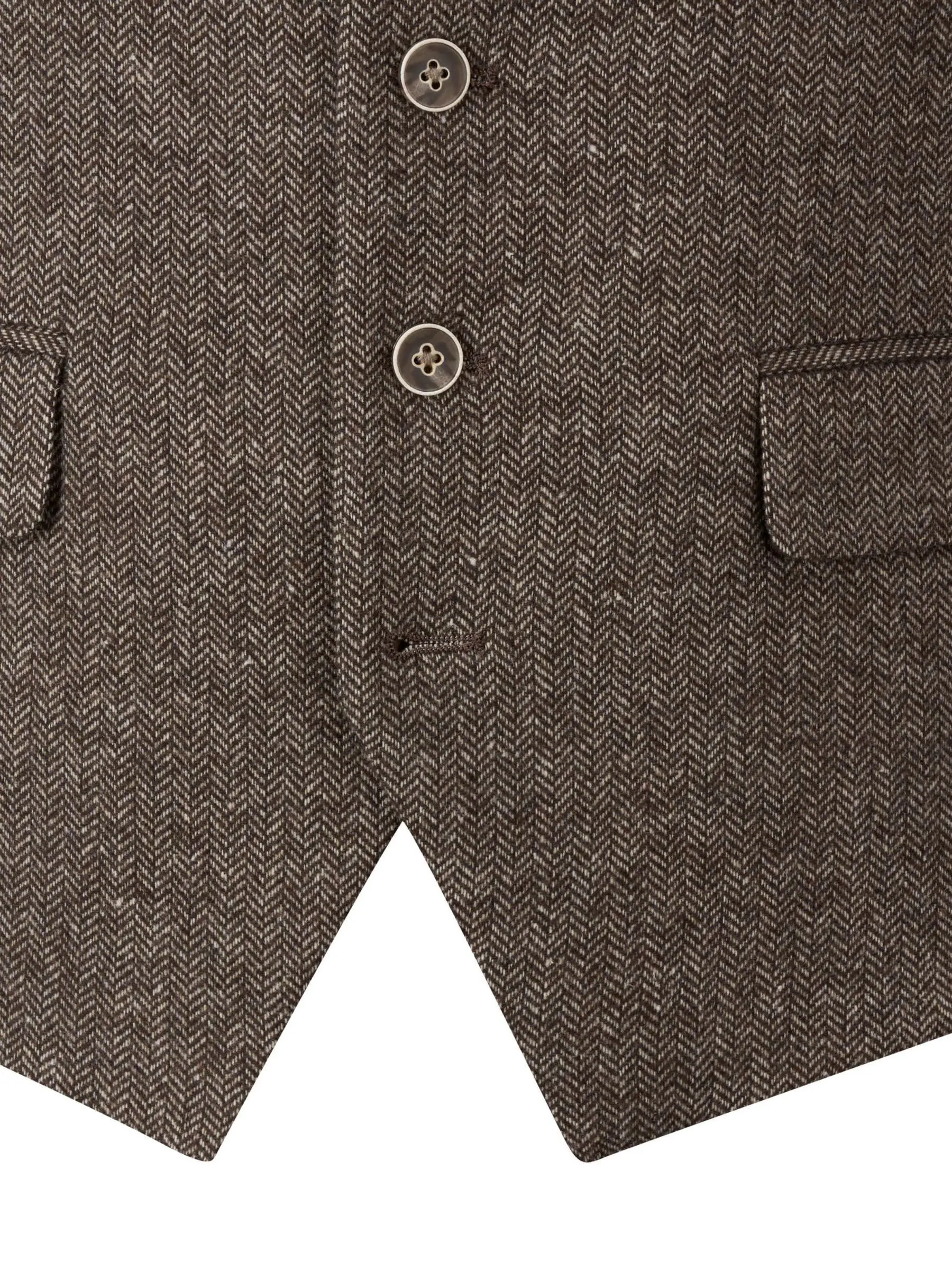 Bruin - Skopes Jude maatsnit getailleerd vest