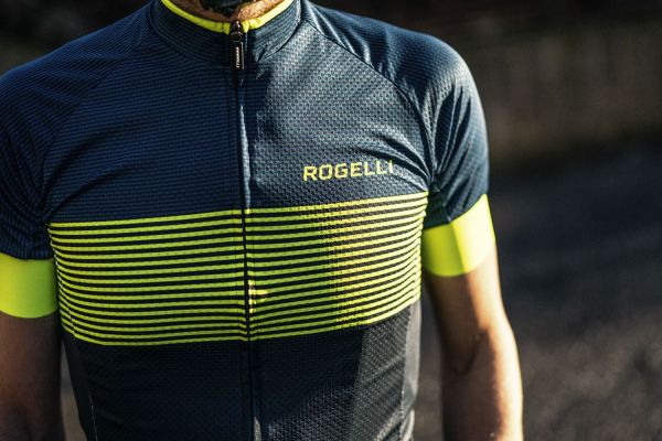 Rogelli Boost Cykeltrøje, Blue/Fluor