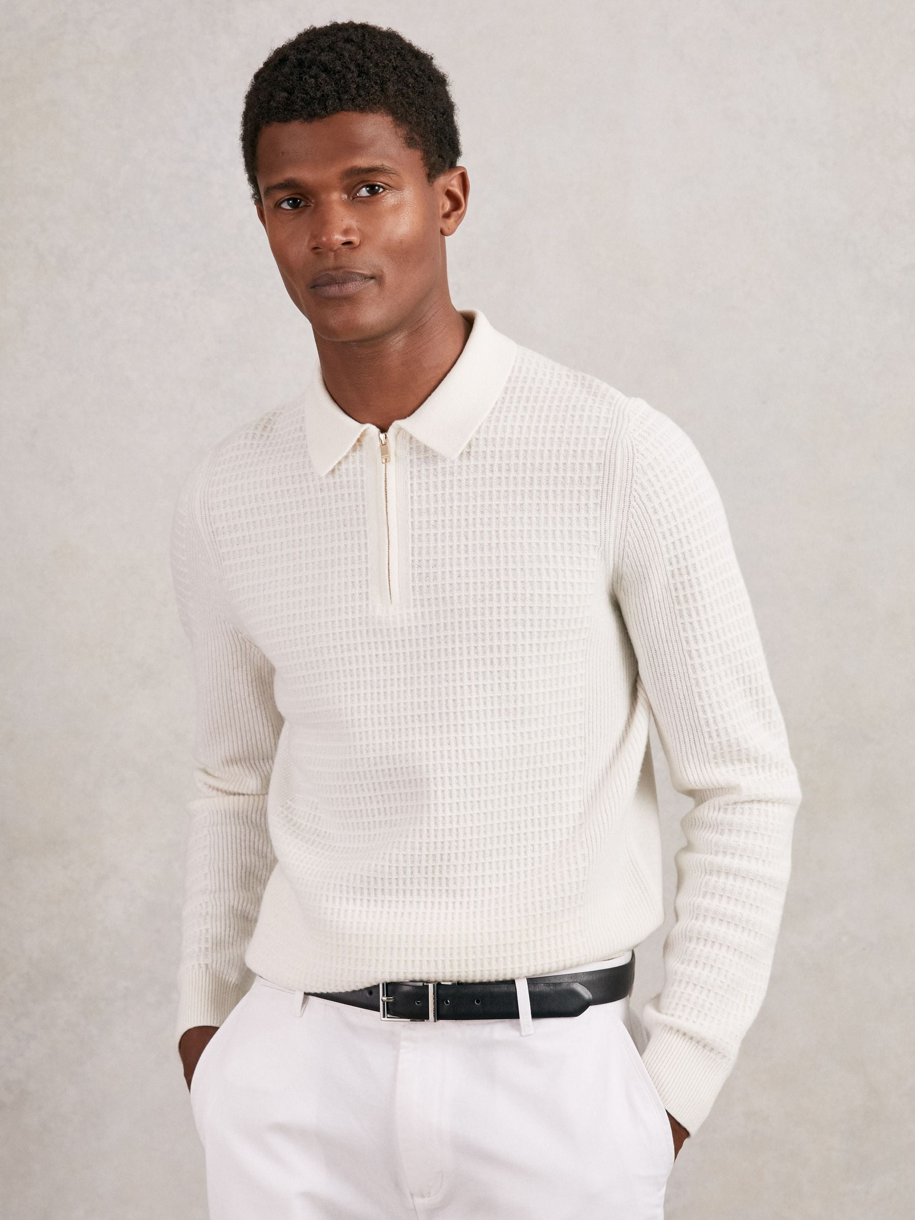 Reiss Reign Reversible Leather Belt with Interchangeable Buckle