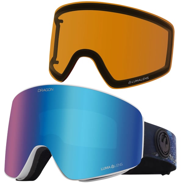 Masque de ski DRAGON PXV BONUS BLUE/WHITE/GREEN