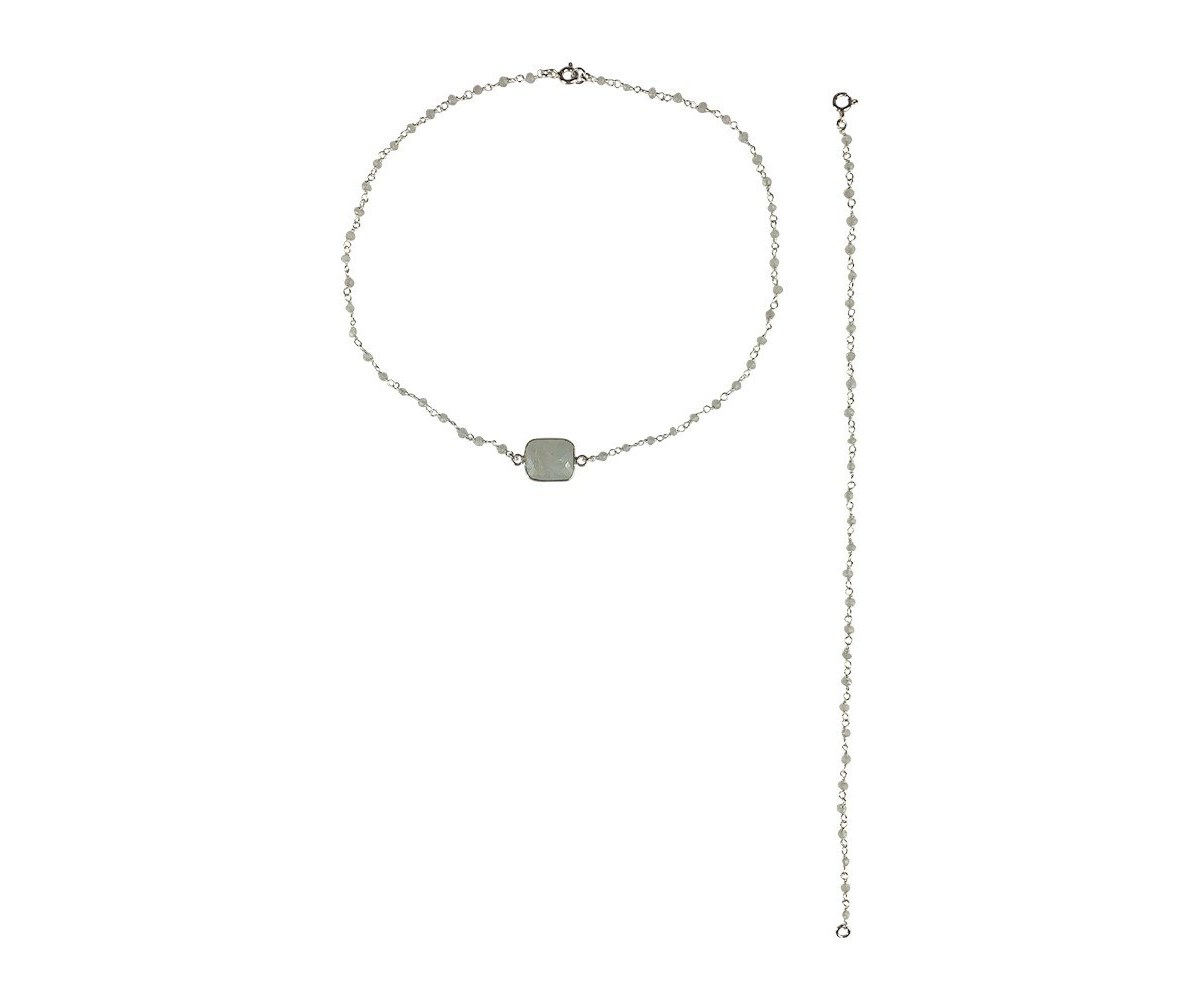 Choker et bijou de dos Yogini Argent