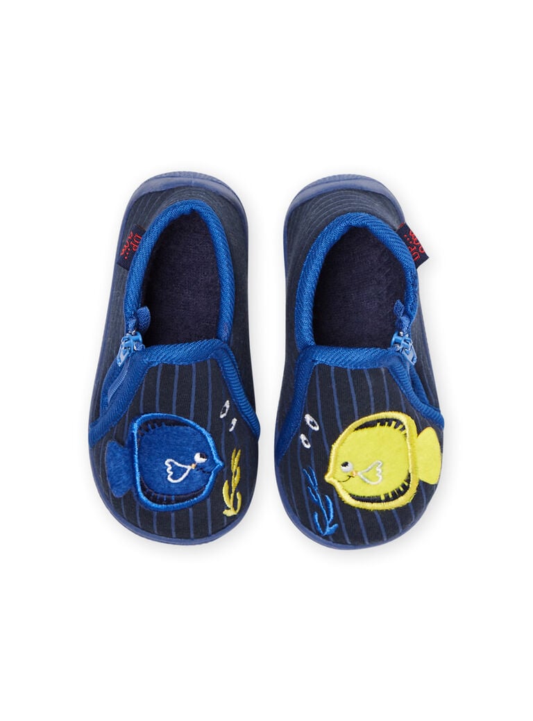 Bottillons bleu marine bébé garçon