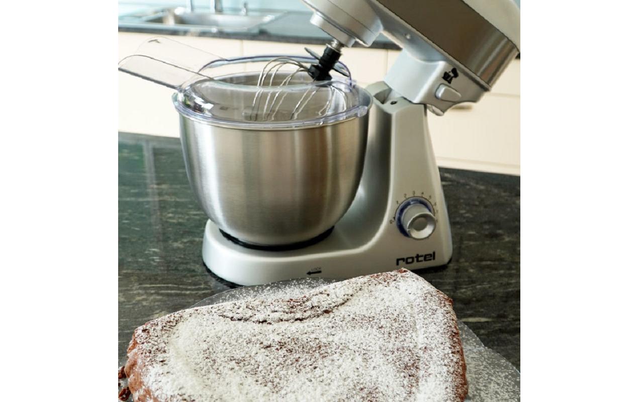 Küchenmaschine U445CH1 Grau<br>Kraftvolle Küchenmaschine mit grosser Chromstahl-Schüssel