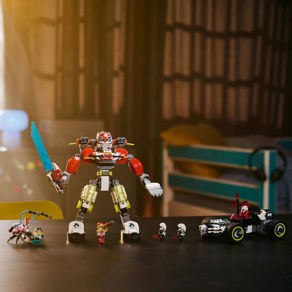 Coopers tijgermecha en Zero's hot rod auto speelgoed 71497
