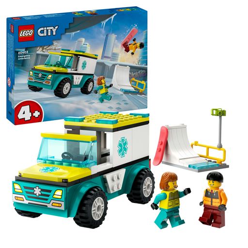 LEGO City Ambulance Og Snowboarder - 60403