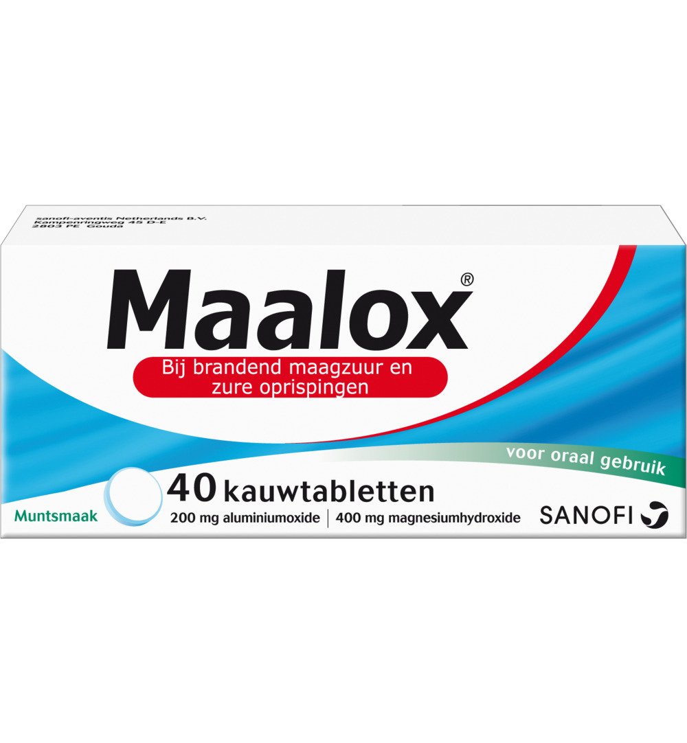 Maalox Maalox (40 kauwtabletten)