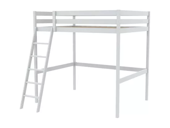 Lit mezzanine STUDIO 140x190 + 1 sommier / Blanc
