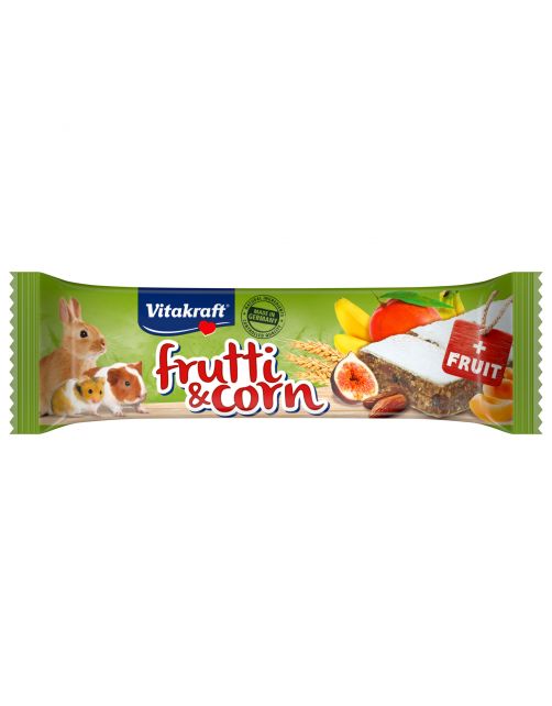 Vitakraft Frutti En Corn Reep - Knaagdiersnack - Fruit Mais 20 g