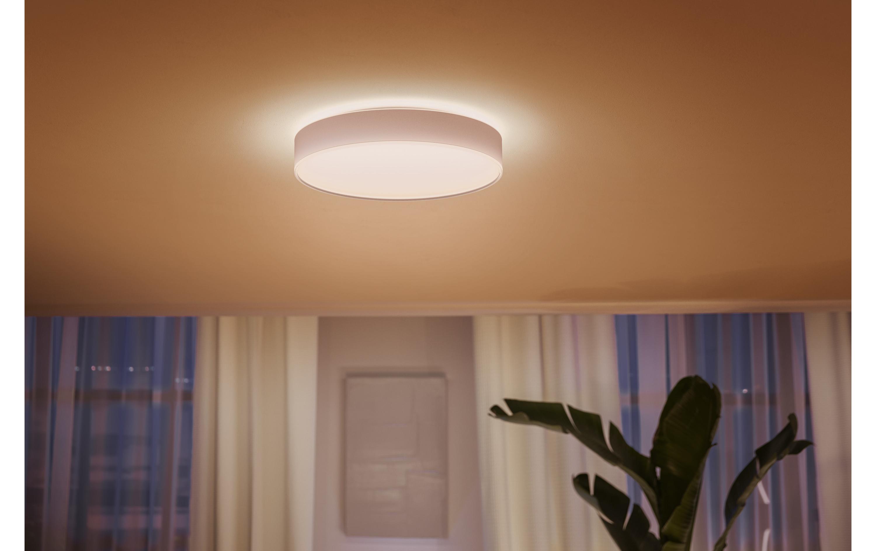 White Amb. Enrave Deckenleuchte L weiss 3300 lm + Dimmer<br>Deckenlampe steuerbar mit Philips Hue